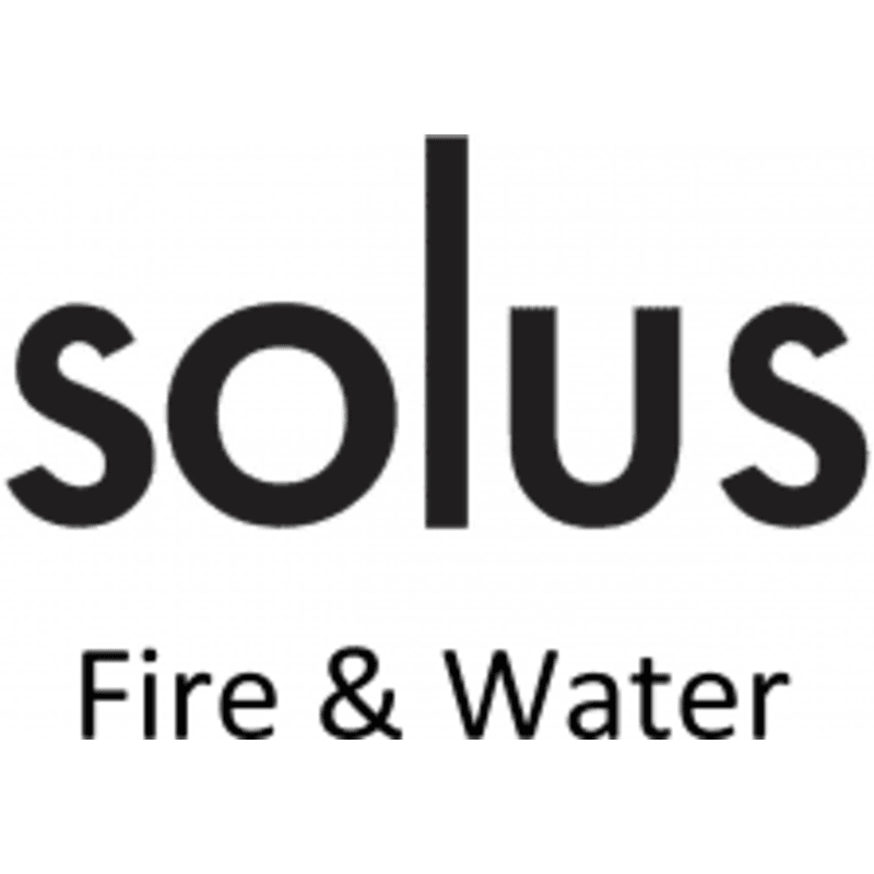 solus fire and water brand logo for collection page