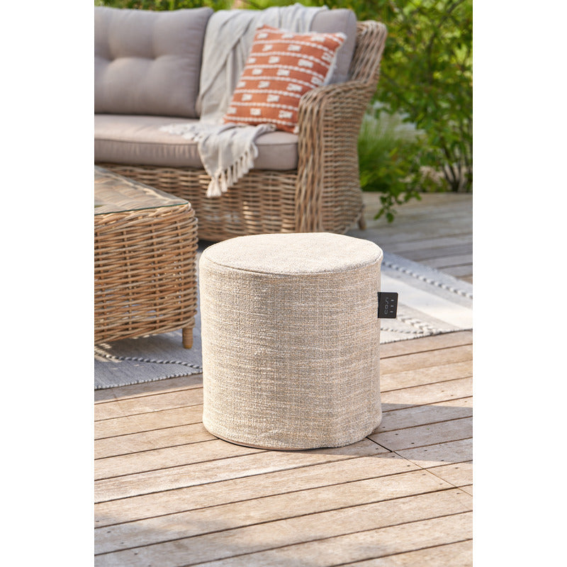 18-555-GRCosipouf Heated Comfort Tall Round 45x45cm high Natural decking