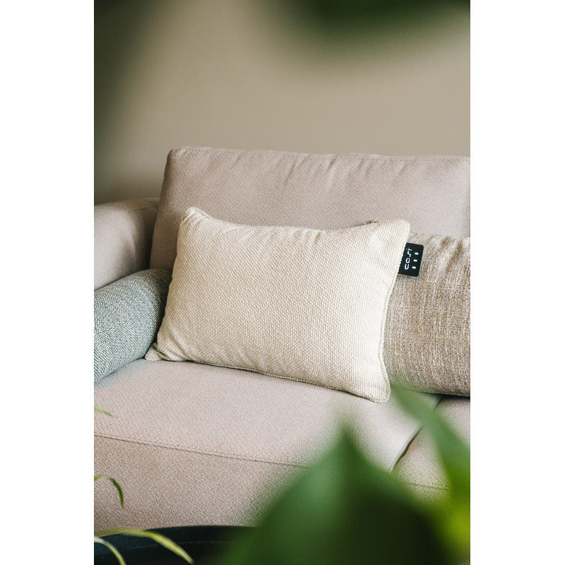 18-559-GRCosipillow Heated Comfort Rectangular 40x60cm Teddy on couch