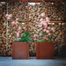 GrillSymbol Clara Medium Planters with log background
