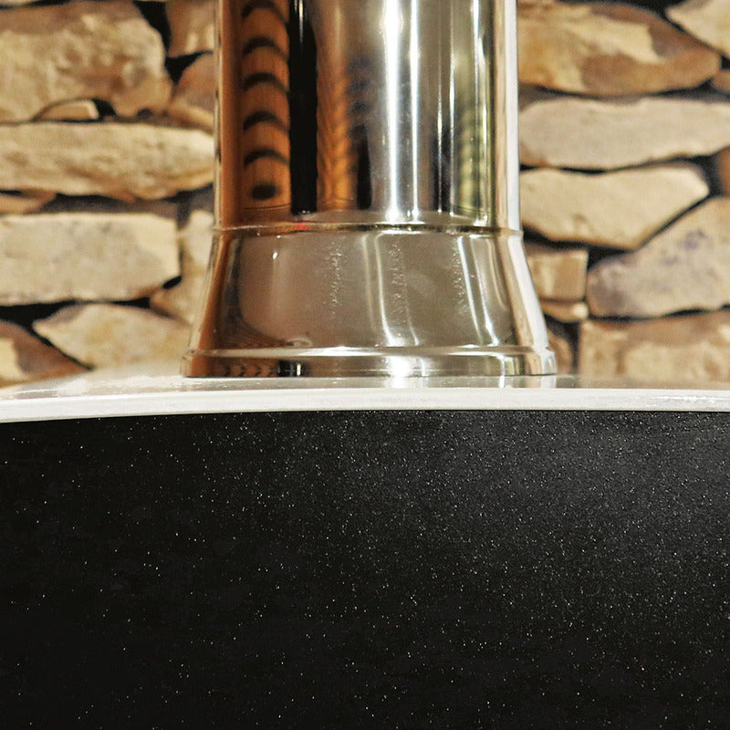 Clementi Gold Wood-Fired Pizza Oven 60 x 60 Chimney Close up