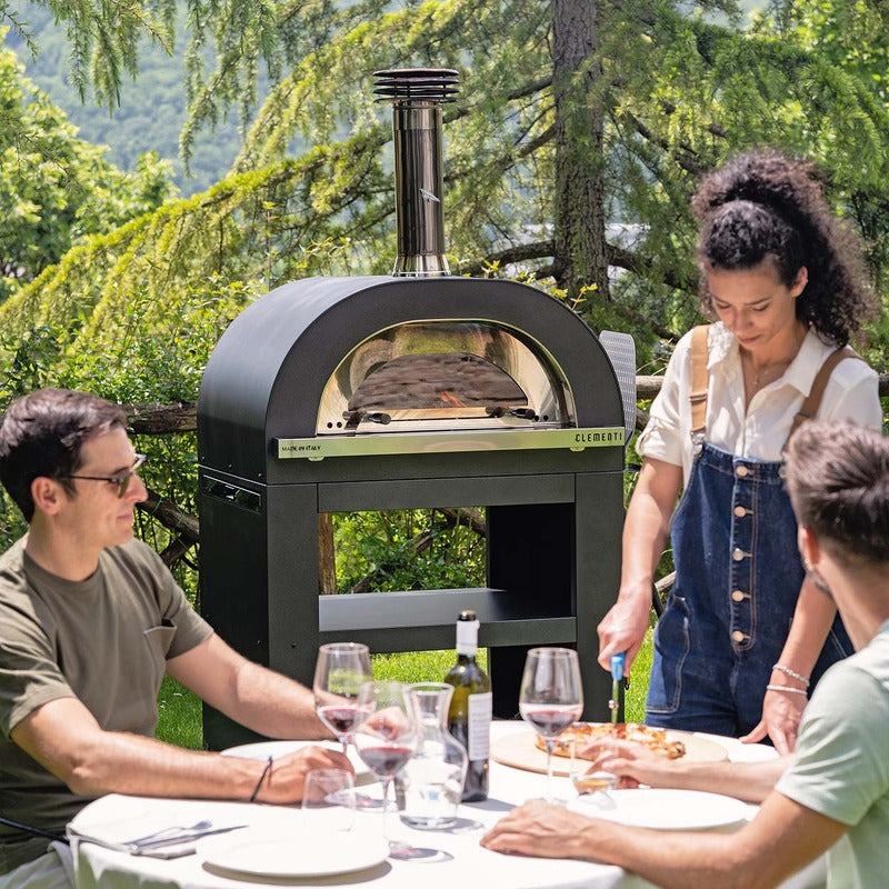 Clementi Gold Wood-Fired Pizza Oven 60 x 60 Lifestyle Shot