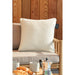 Cosipillow Heated Comfort Square 50x50cm Teddy on sofa breakfast