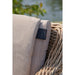 Cosipillow Heated Seat Large Natural close up on outside chair