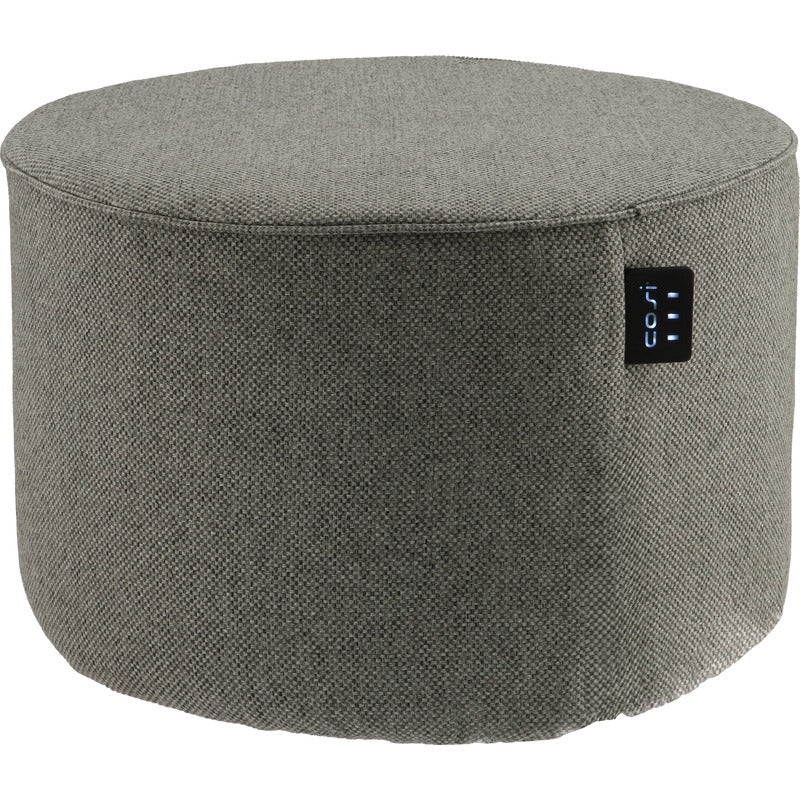 Cosipouf Heated Comfort Grey Low Round 60x38cm high close up