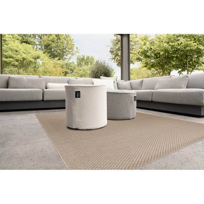 Cosipouf Heated Comfort Grey Low Round 60x38cm high sitting room
