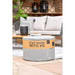 Cosipouf Heated Comfort Grey Low Round 60x38cm high stay warm
