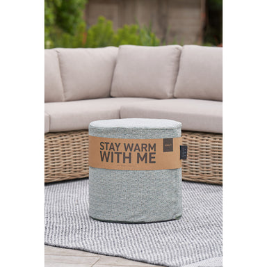 Cosipouf Heated Comfort Tall Round 45x45cm high Green stay warm