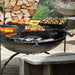 Firepits UK BBQ King 80 with Two Swing Arm BBQ Racks food cooking