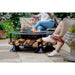 Firepits UK Flat Ring of Logs 120 with Swing Arm BBQ Rack