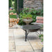 Firepits UK Plain Jane with Swing Arm BBQ Rack Fire Pit Collection flat top lid putting out fire