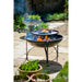 Firepits UK Plain Jane with Swing Arm BBQ Rack Fire Pit Collection rhubard and custard pancakes