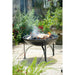 Firepits UK Plain Jane with Swing Arm BBQ Rack Fire Pit Collection without swing arm BBQ rack