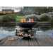 Firepits UK Ring of Logs 90 with Swing Arm BBQ Rack