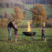 Plain Jane 120 Fire Pit with Four Swing Arm BBQ Racks Firepits UK marshmallow forks