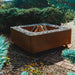 GrillSymbol Corten Steel Fire Pit Fogo garden shot