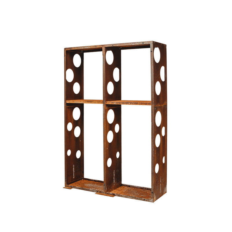 GrillSymbol Corten Steel Modular Shelf WALL-2 no logs