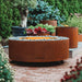 GrillSymbol Lid for Fire Pit Luna on patio