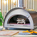 Igneus Pro 600 wood-fired pizza oven  with kindling inside