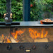Large Outdoor Wood Burner BBQ Firepits UK front view cooking food