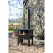 Medium Outdoor Wood Burner BBQ front image door open