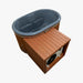 Ofuro tub 2 person angled top view with chiller unit