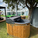 Ofuro tub 2 person view of thermal folding cover