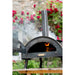 Firepits UK Table Top Pizza Oven with Turntable oven lit with door open
