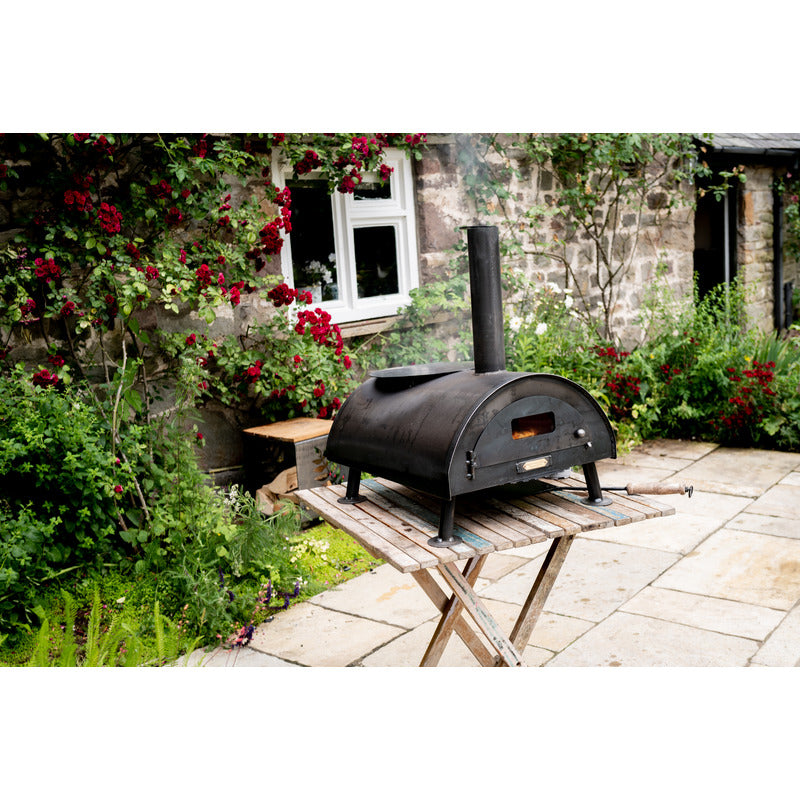 Firepits UK Table Top Pizza Oven with Turntable at a distance