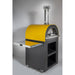 Clementi Gold Wood-Fired Pizza Oven 60 x 60 Mustard Yellow on stand