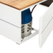 close up of cosipure table gas compartment