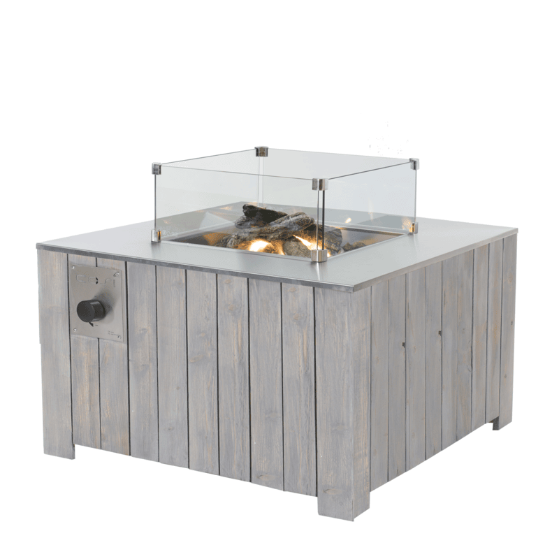 cosi glass fire protector studio angled view on table
