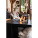 cosiflow 100 fire pit table lifestyle close up of flames