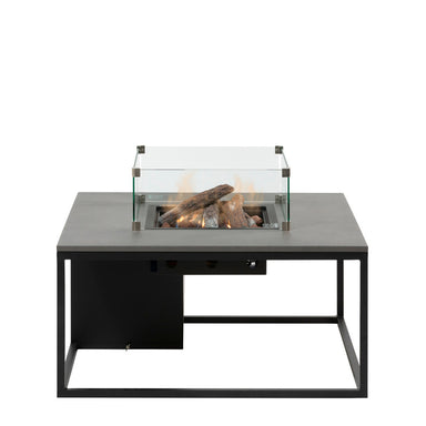 cosiloft 100 fire pit table black grey studio front view