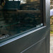 cosivista 120 outdoor fireplace glass front close up