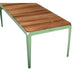 front angled view of the Bended_Table_Wood in green