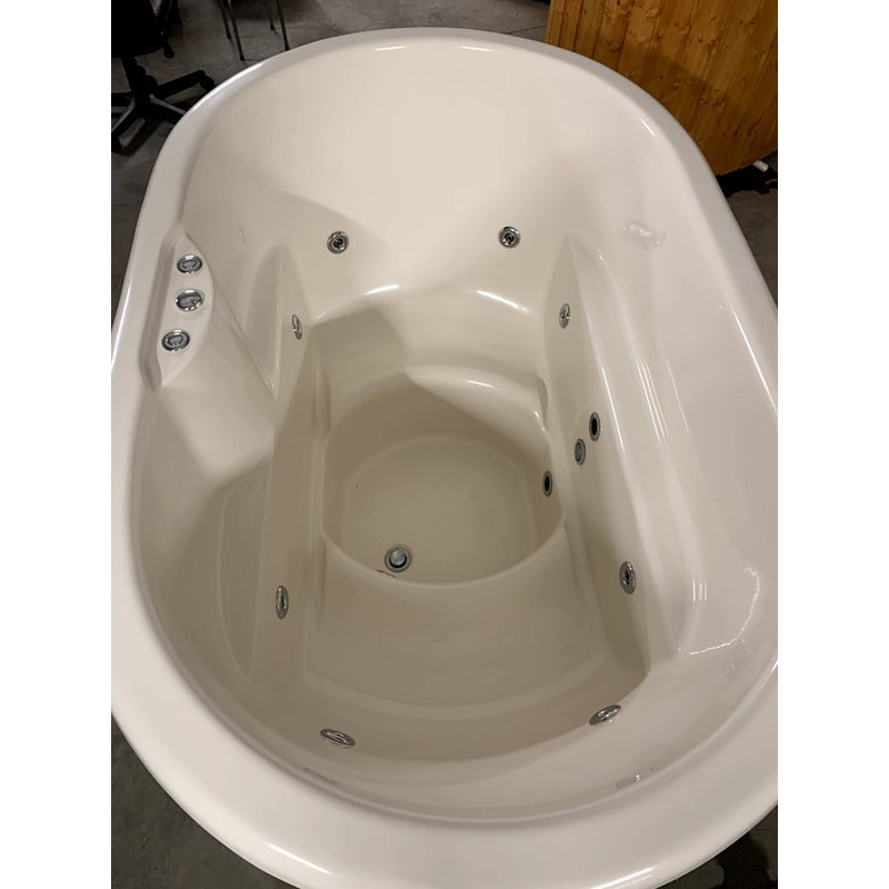 hot tub ofuro 2 person top view of lining and spa system