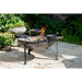 plain jane 90 fire pit with three swing arms