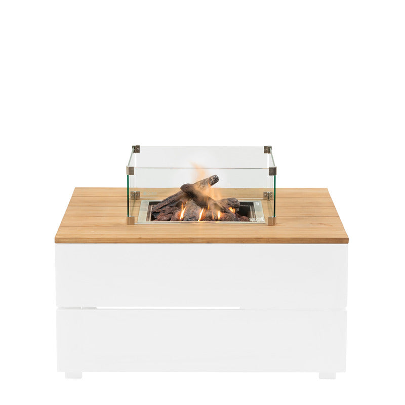 studio view front of cosi fire table in white