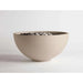 studio view of hemi fire bowl in colour  linen